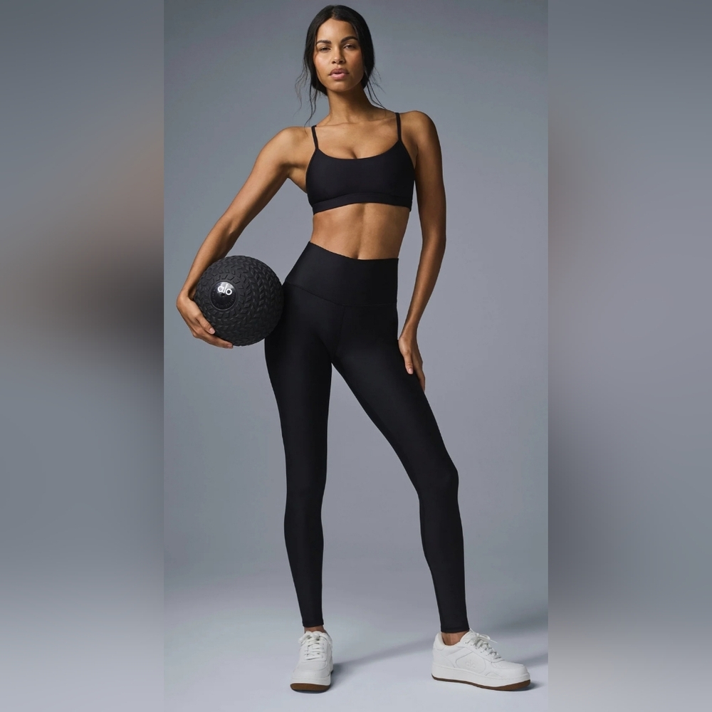 ALO 7/8 High-Waist Airlift Legging Black Size L NWT
